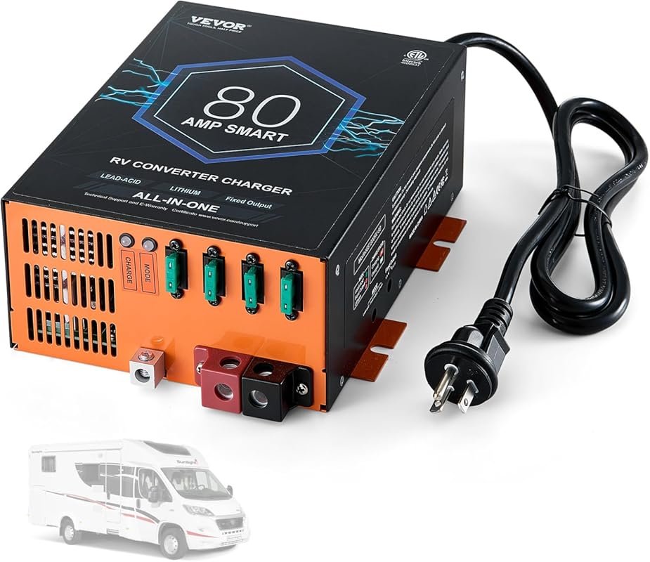 PM4 100 Amp RV Power Converter with Built-in 4-Stage Smart Battery Cha