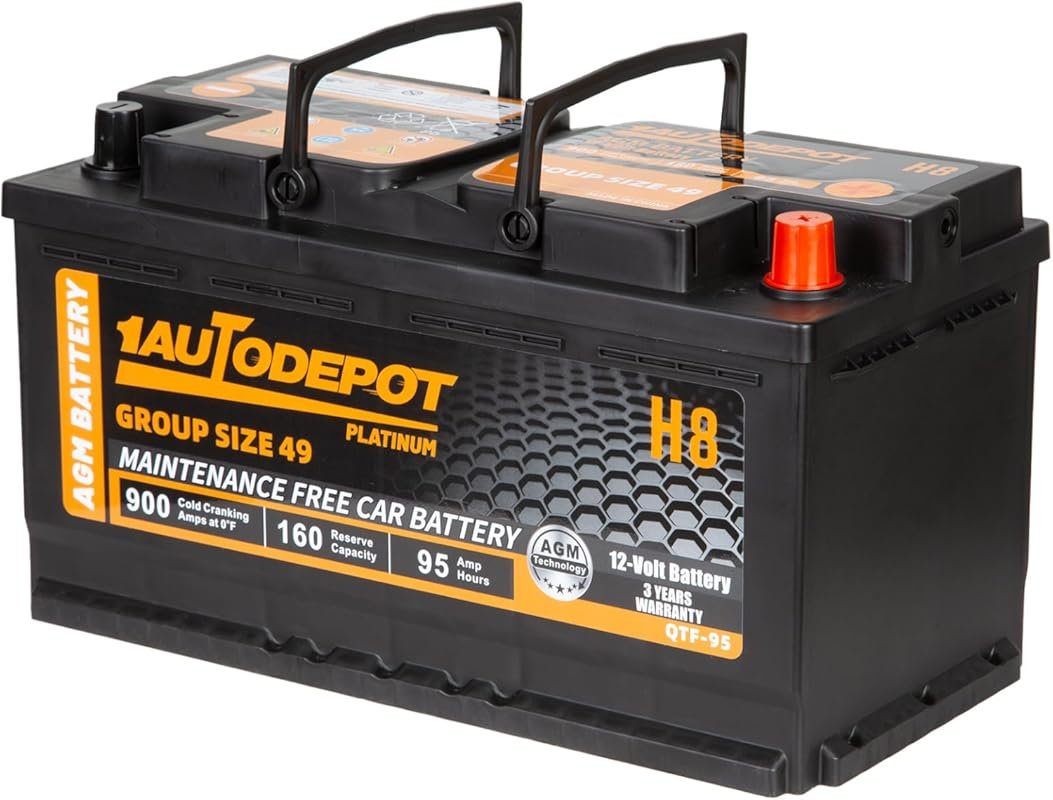 Premium 12V 95Ah AGM Battery for Dodge Ram 3500 with 900 CCA