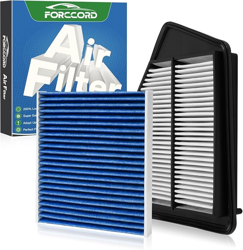 Cabin and Engine Air Filter for Honda Accord 2.4L and Acura TLX with A