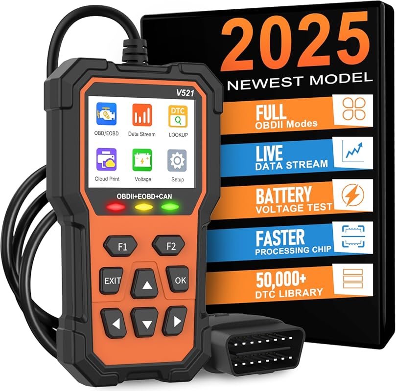 Professional OBD2 Scanner Code Reader for Check Engine Light Reset on