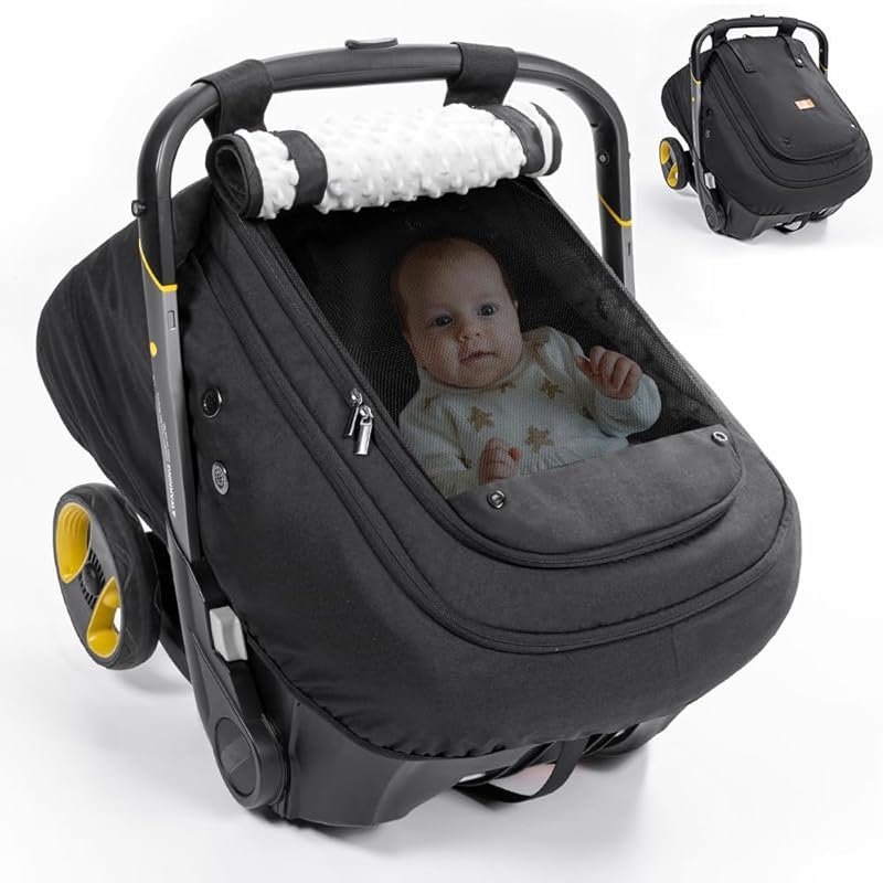Waterproof Infant Car Seat Cover: Windproof and Sun Protection Canopy 
