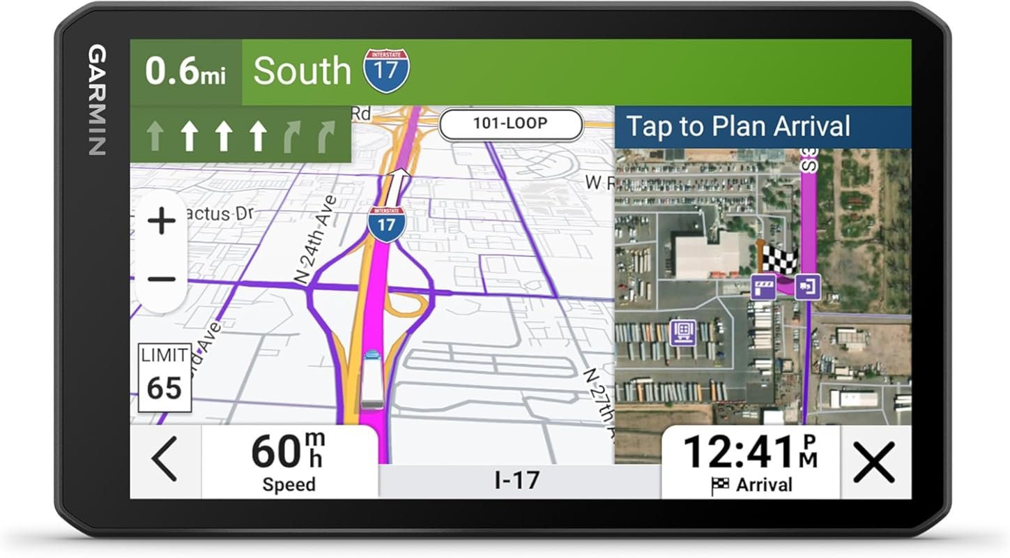 Garmin dezl OTR720 7-Inch GPS Navigator with Custom Truck Routing and 