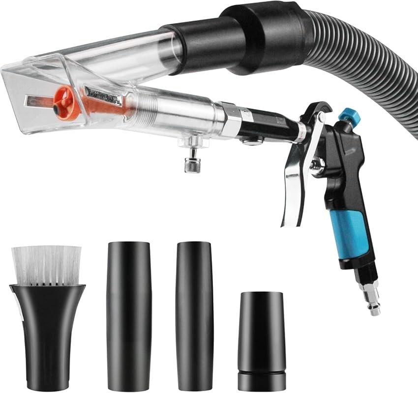 2-in-1 Car Interior Detailing Air Blow and Vacuum Gun with Adjustable