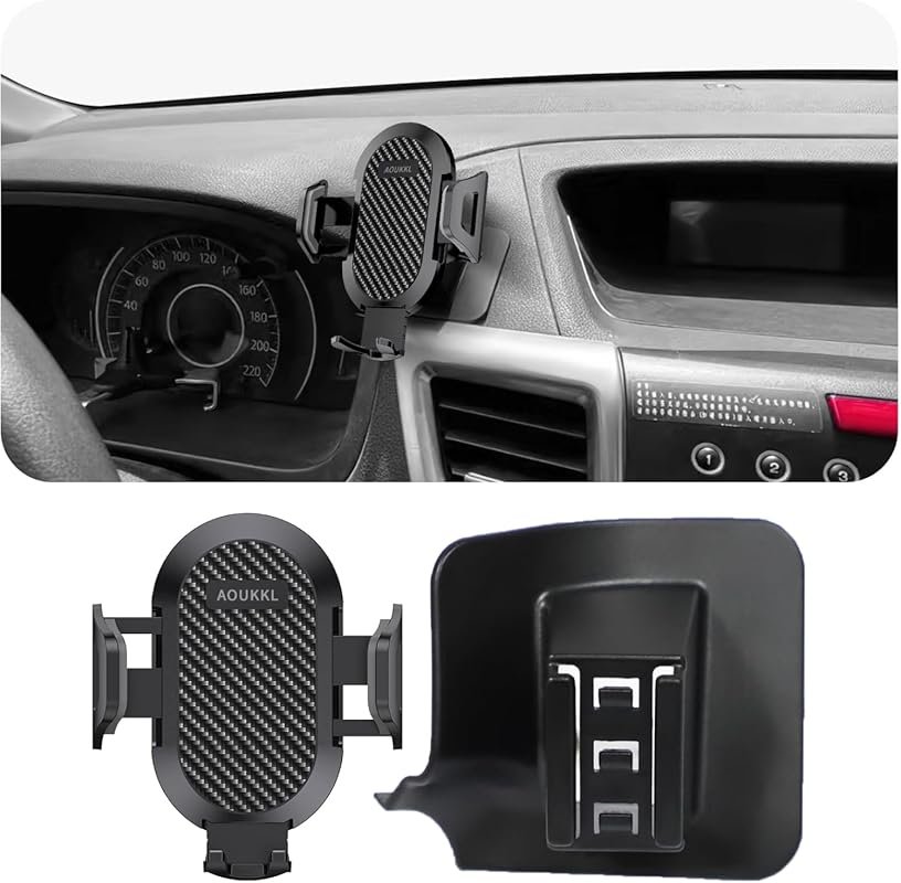 Car phone holder for Honda CR-V 2012–2016 with 360° rotation and thick