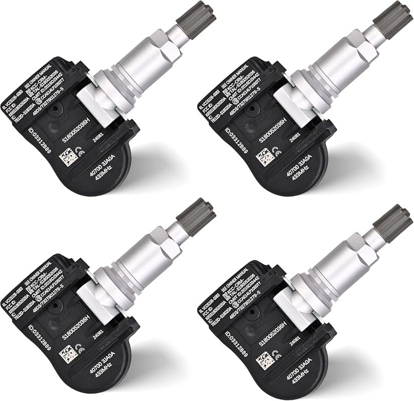 Set of 4 TPMS Sensors for 2013-2018 Nissan Pathfinder with 433MHz Freq