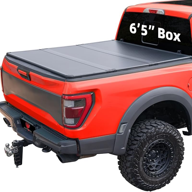 Hard Top Tri Fold tonneau Cover Compatible with 2002