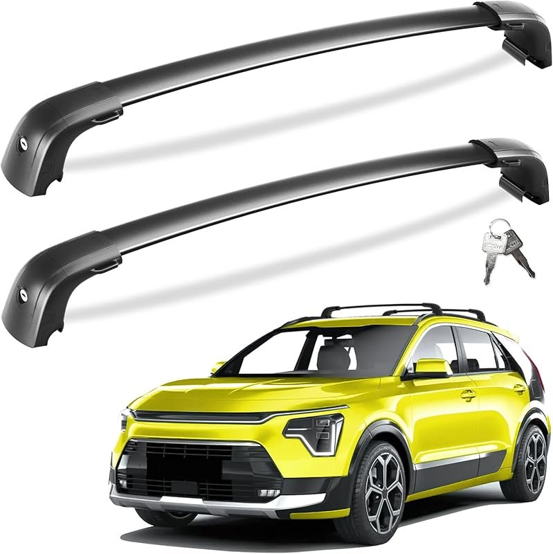 Tuyoung Lockable Roof Rack Cross Bars for Kia NIRO 2023-2026 - 220lb,