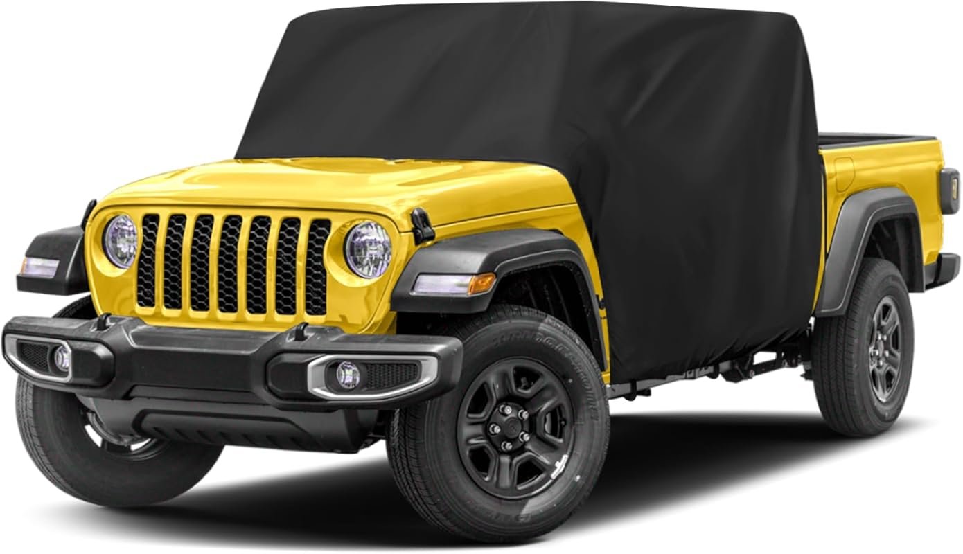 XYZCTEM Half Car Cover for Jeep Gladiator JT 2020-2023: Waterproof & U