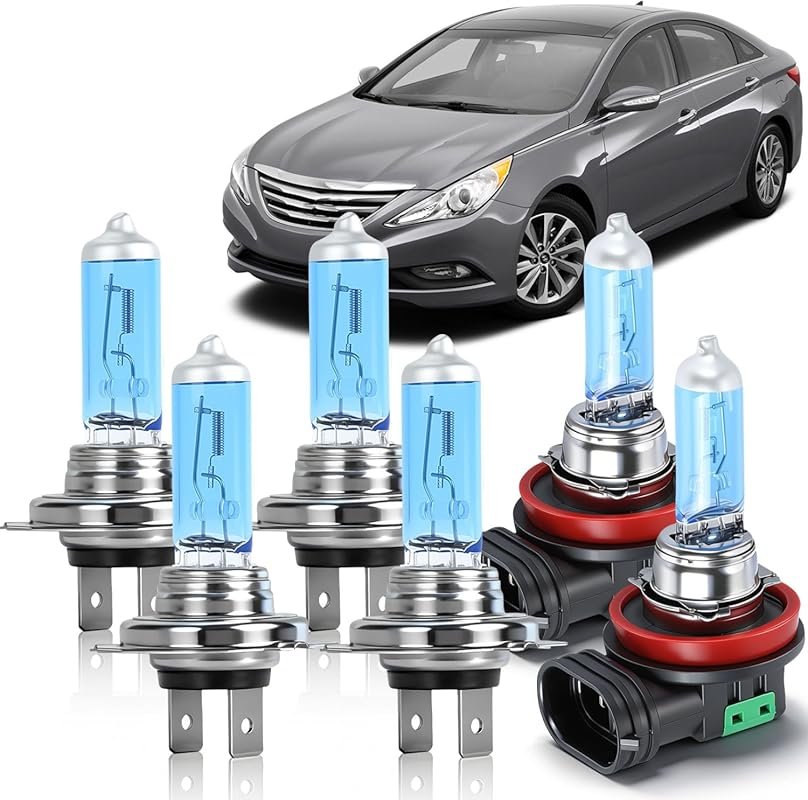 Halogen Headlight Bulb Kit for Hyundai Sonata 2011-2014 – H7 High/Low