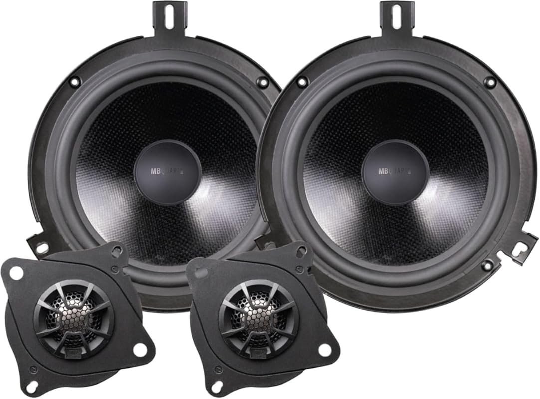 MB Quart 6.5-Inch Convertible Speakers for Jeep Wrangler with Titanium