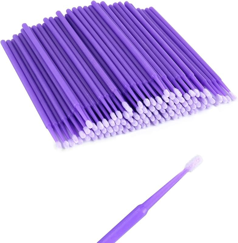 100PCS Car Touch Up Paint Brushes,Single-Use Micro Brushes for Refinis