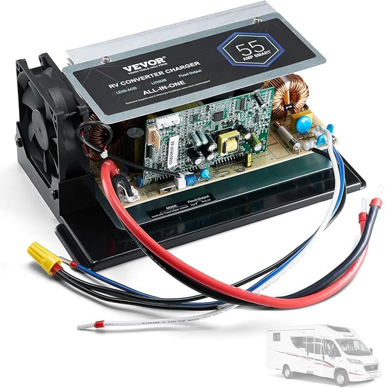 WF-8735-AD 30 Amp RV Power Converter with Auto Detect and 35 Amp DC Ou