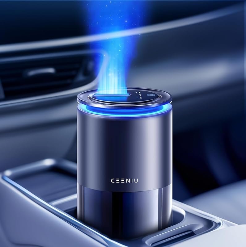 Ceeniu CF12 Pro Smart Ultrasonic Car Air Freshener with 3 Modes & Ambi
