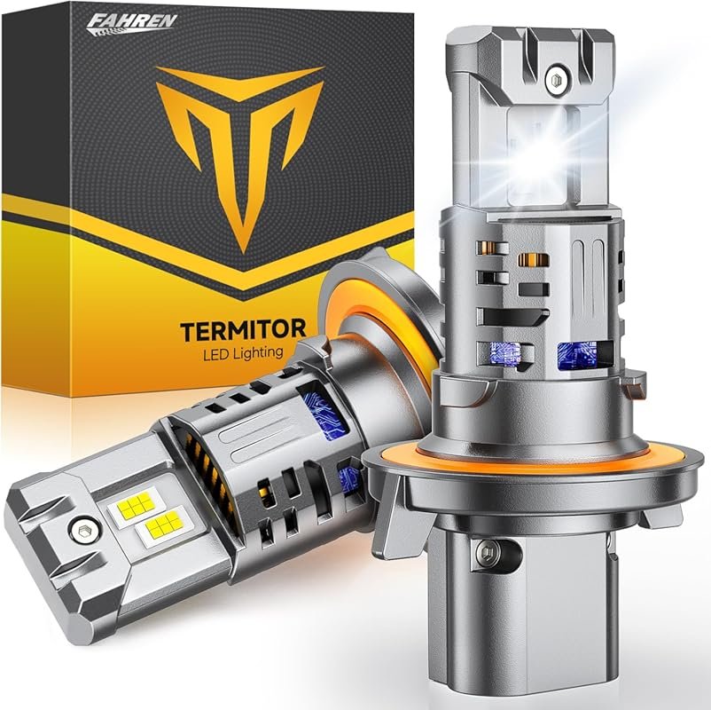 H13 LED Fog Light Bulbs with 80,000LM Brightness, IP68 Waterproof, and