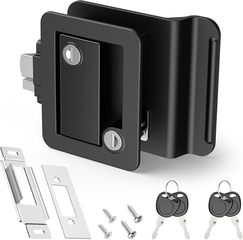 Kohree RV Door Lock with Paddle Deadbolt for Cargo and Horse Trailers,