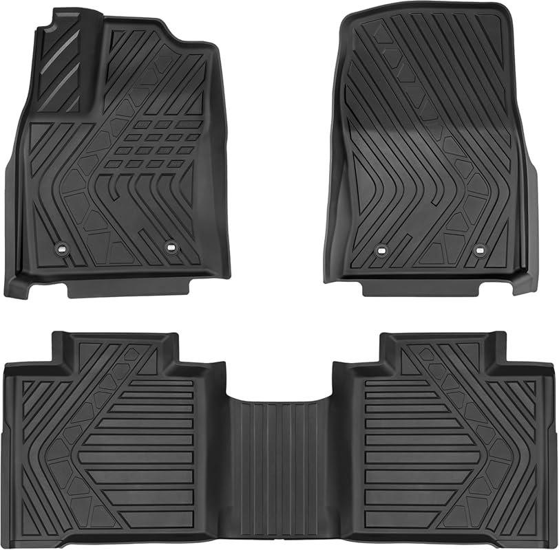 Floor Mats for Toyota Tundra , Custom Fit TPE All Weather Front & Rear
