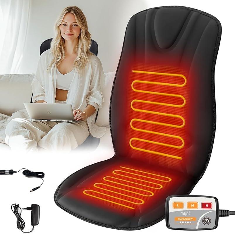 Heated Seat Cover with Expanded Heating Area for Fast Winter Warmth an
