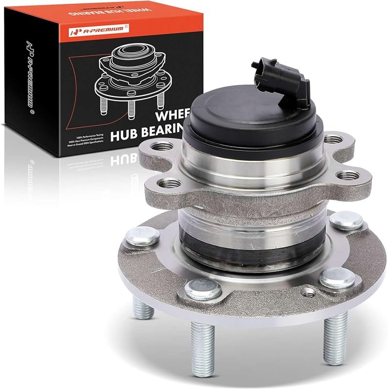 A-Premium Front Wheel Bearing and Hub Assembly with ABS and 5-Lug for 