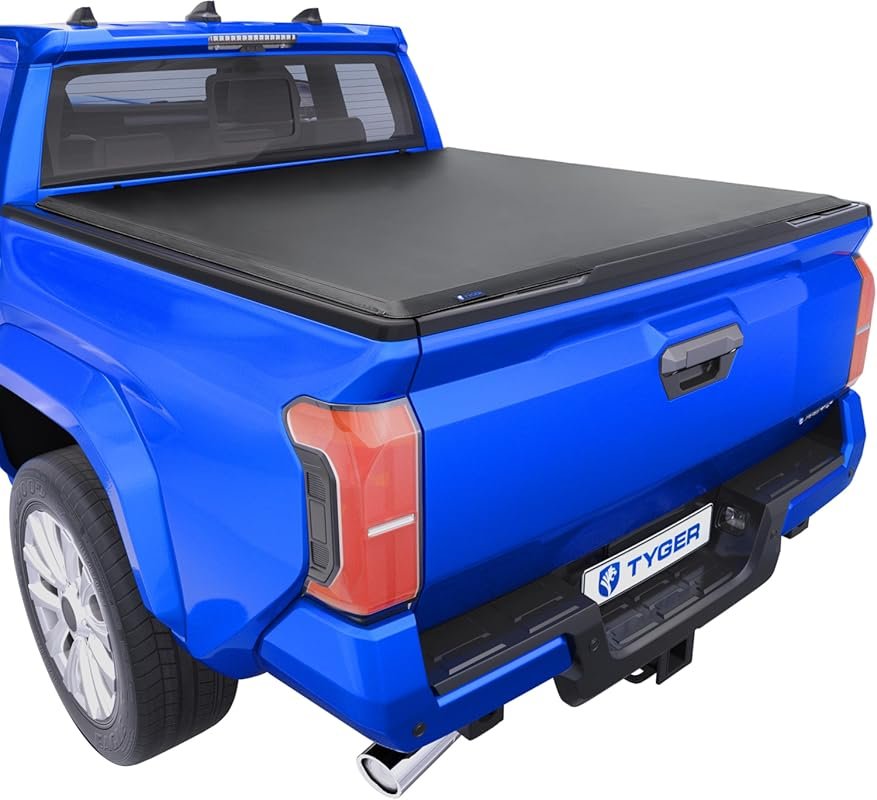 Tyger Auto T1 Soft Roll-up Tonneau Cover for 2024-2026 Toyota Tacoma w