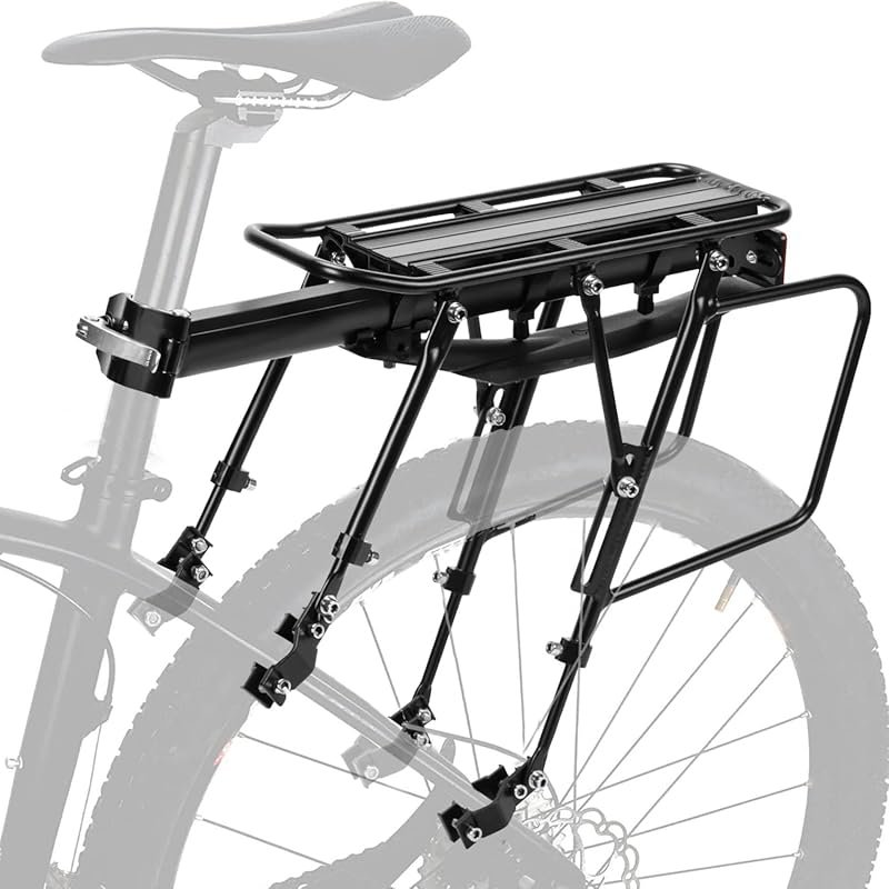 Aluminum Alloy Ebike Rack with 300 lb Capacity, Quick Release, Mudguard