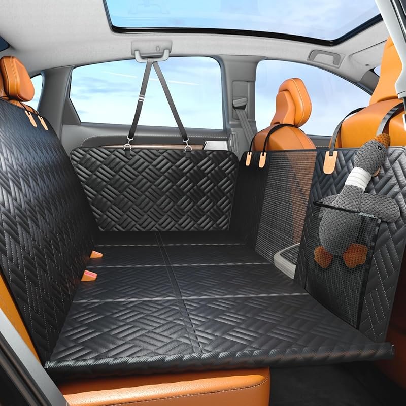 Best Hard Bottom Dog Car Seat Cover and Back Seat Extender That Suppor