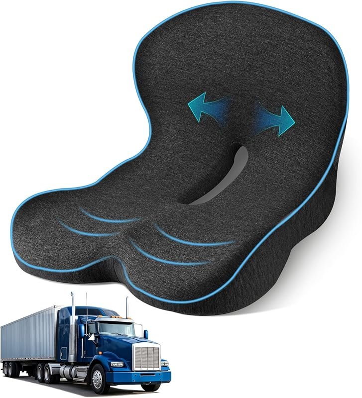 Memory Foam L-Shaped Ergonomic Seat Cushion for Truck Drivers