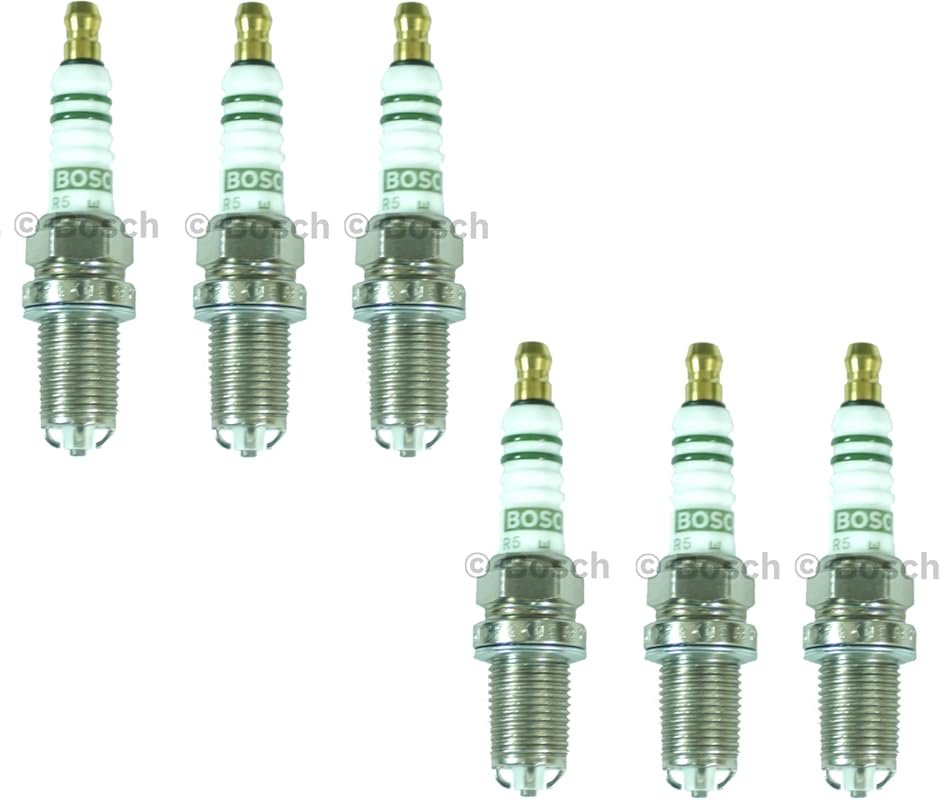 Set of 6 Pre-Gapped Spark Plugs for Porsche 911 and Boxster H6 Engines