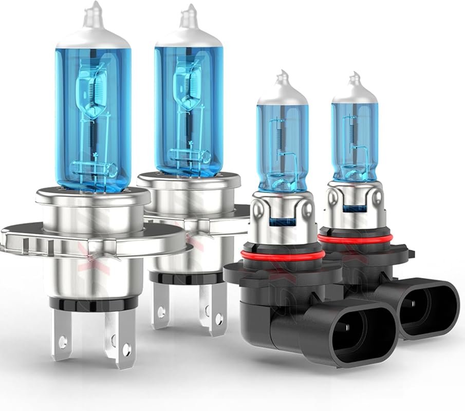 Upgraded Halogen Headlight Bulbs for Toyota Tacoma 2005–2011, 9003/H4 