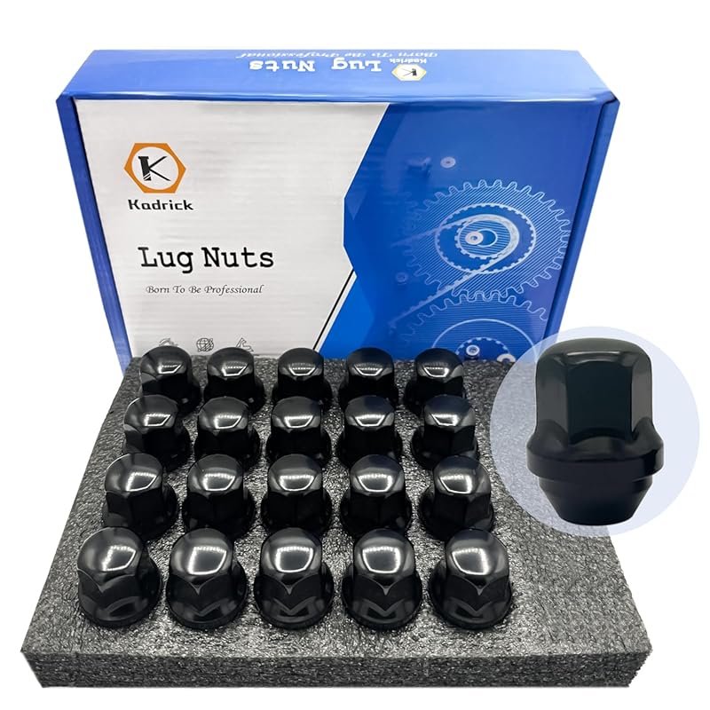 Kadrick 20PCS M14x1.5 OEM Lug Nuts for Ford Edge, Mustang, Jeep, RAM, 