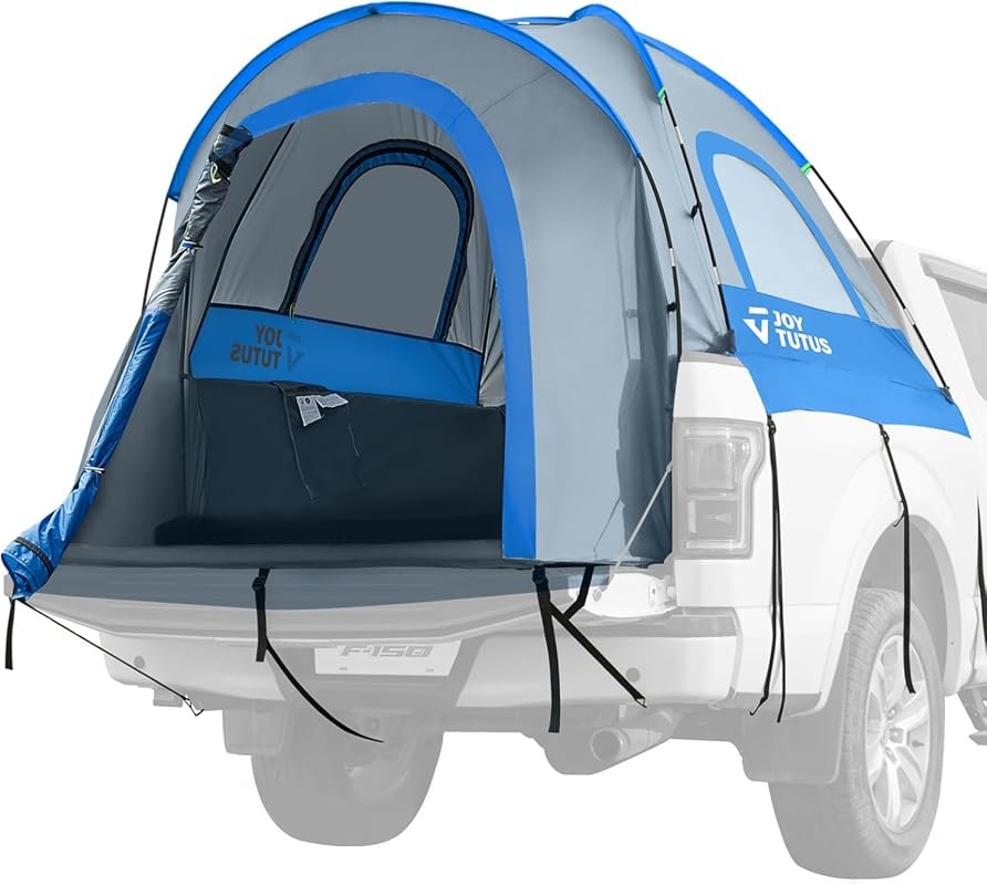 Portable Truck Tent for 5.5' to 5.8' Beds with Waterproof Rainfly and
