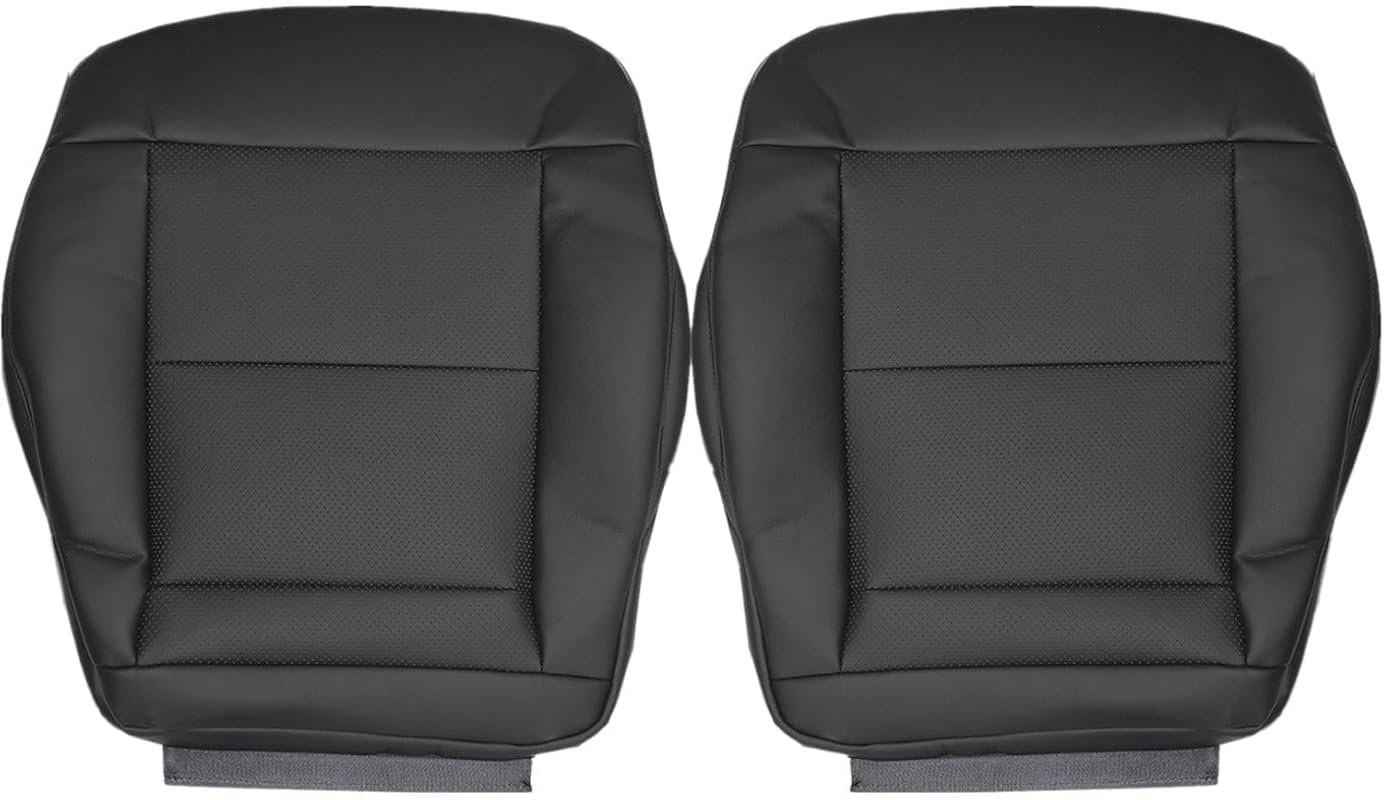 FZJDSD Black Microfiber Leather Replacement Seat Covers for Front Bott