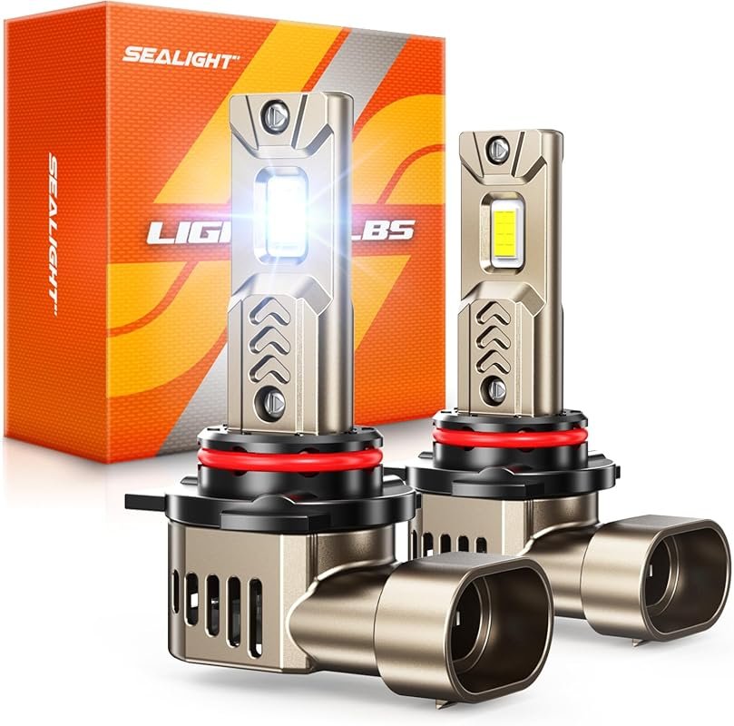 SEALIGHT 9012 HIR2 Bulbs with Cooling Fan, 45,000 LM, 1:1 Size and IP6