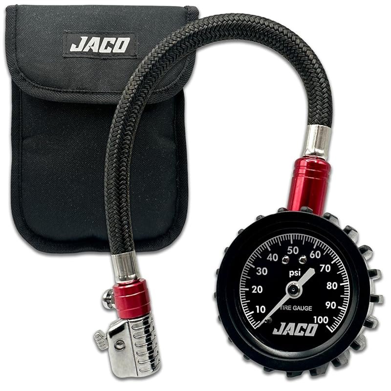 JACO ElitePro-X Tire Pressure Gauge with Lightning Chuck and 100 PSI R
