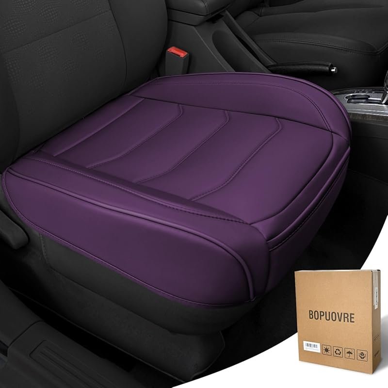 PU Leather Car Seat Cover – Anti-Slip, Full Protection with Storage Po