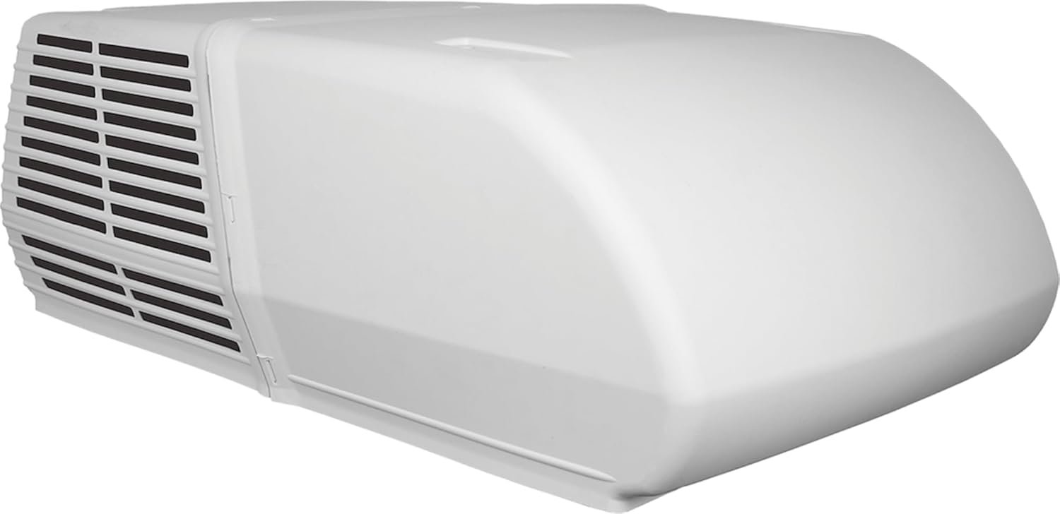 Mach 15 15000 BTU Power Saver RV Air Conditioner in Arctic White with 