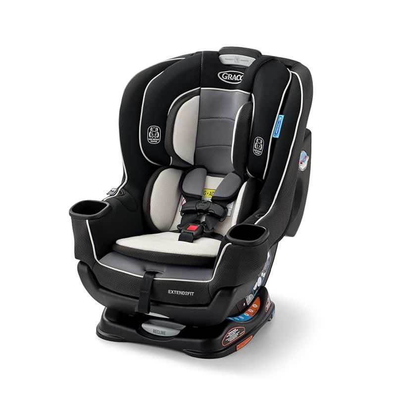 Graco Extend2Fit Convertible Car Seat provides rear-facing and forward