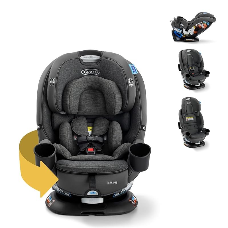 Graco Turn2Me 3-in-1 Rotating Car Seat offers rear-facing rotation and