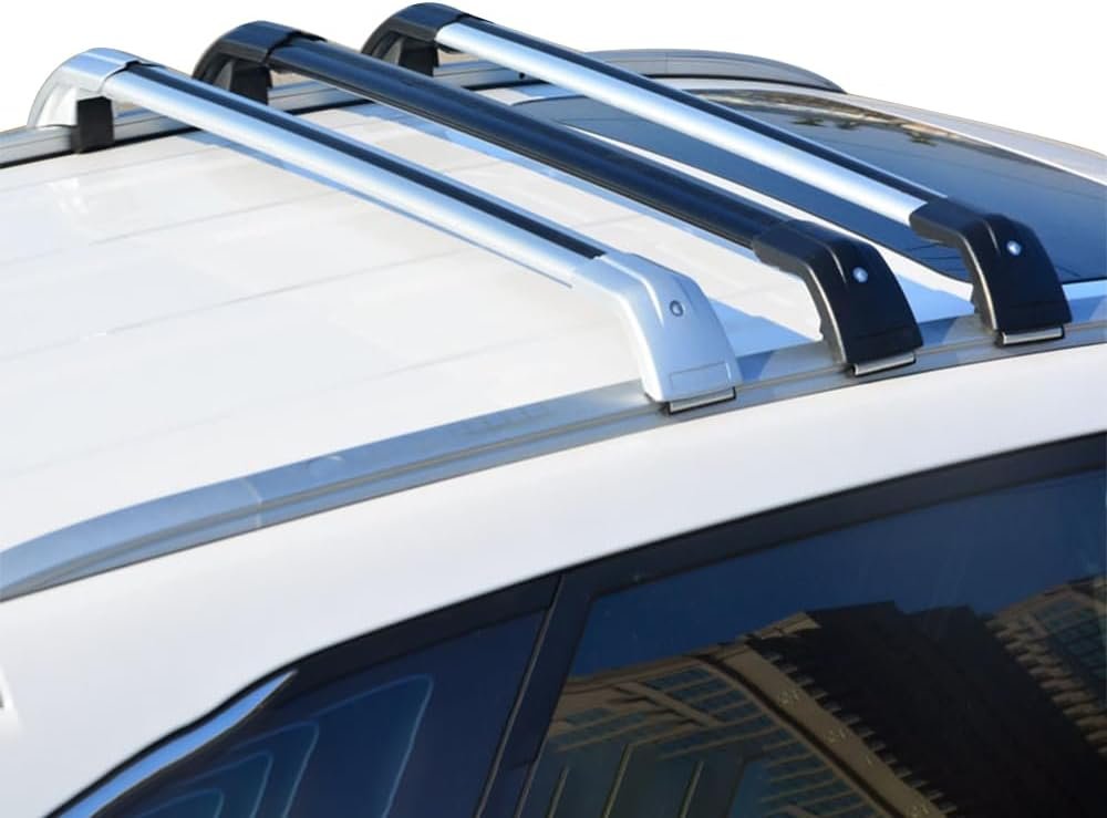 C-Silver Black Roof Rack Cross Bars for Ford Expedition Max and Lincol