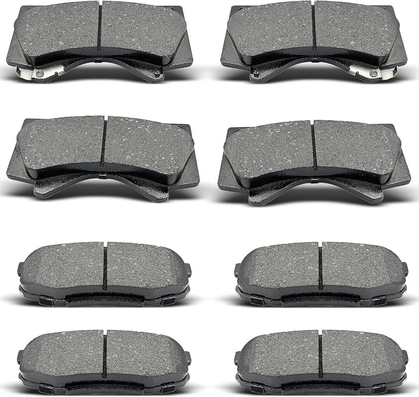Front and Rear Brake Pad Set for Toyota Sequoia from 2008 to 2019 Mode