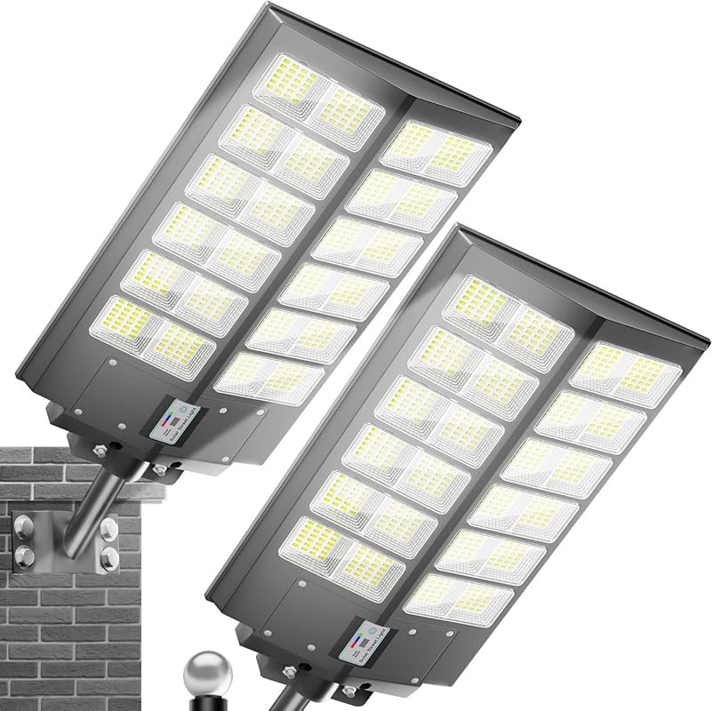 Loyoele 9000W Solar Street Lights with 120000LM and Motion Sensor for 