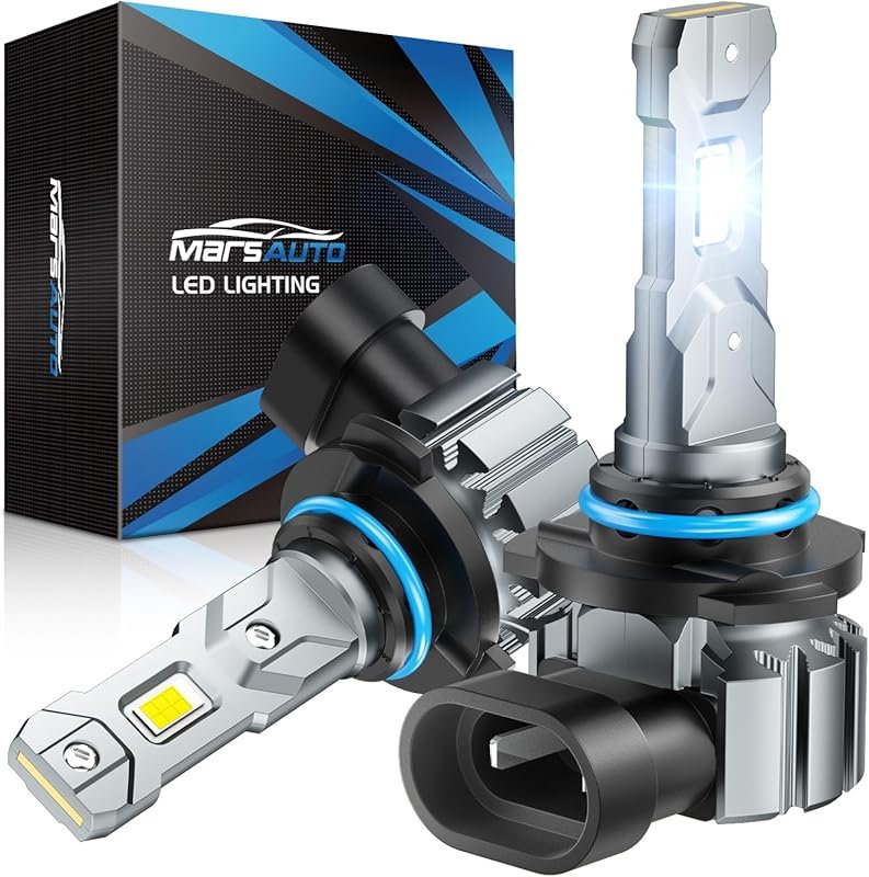 Marsauto M1S 9005/HB3 LED Fog Light Bulbs: 30,000LM Bright 6000K White