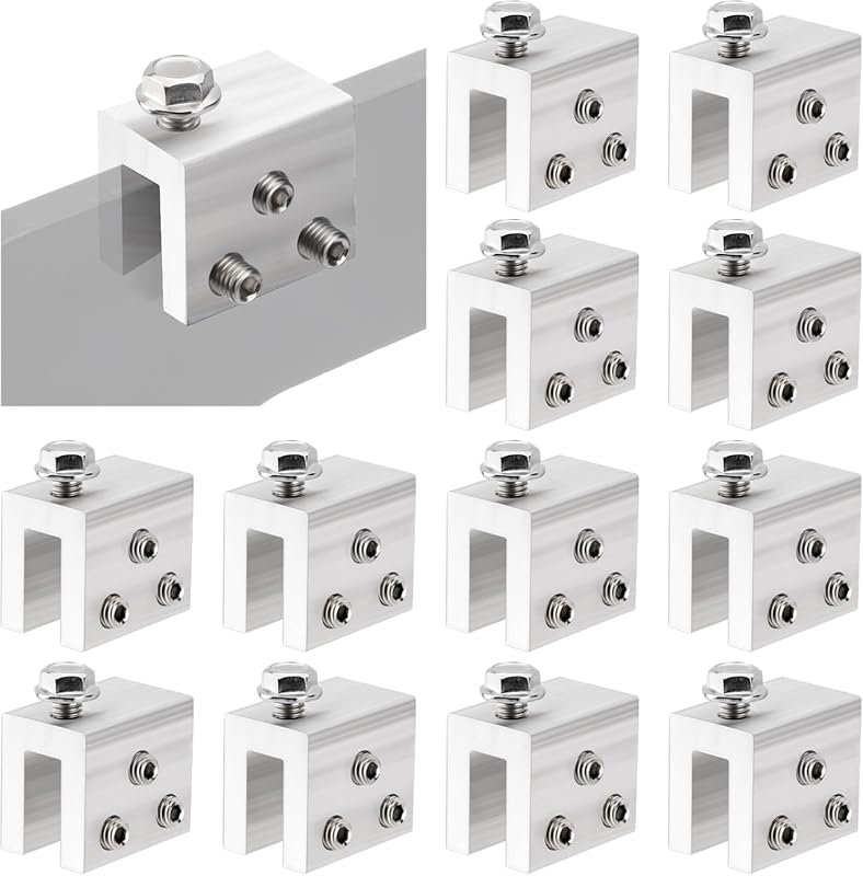 12 standing seam roof clamps for solar panel installation, Starlink ba