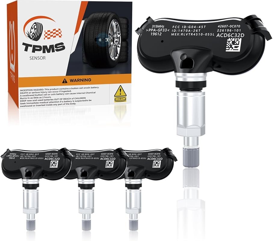 426070C070 TPMS Sensor, 315MHz Pre-Programmed Tire Pressure Sensors fo