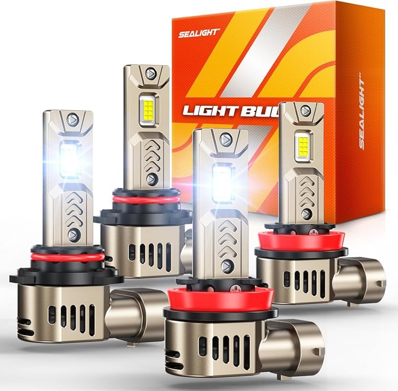 Sealight 9005 and H11 LED Bulb Combo with a Wireless Design in a Pack 