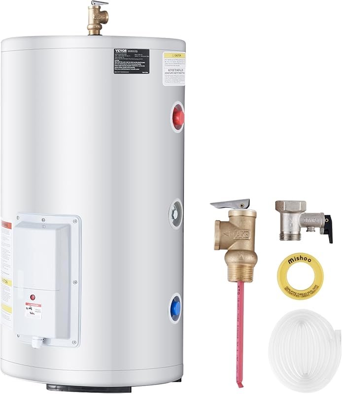 VEVOR 1.6Kw Tankless Electric Water Heater with LED Display for On-Dem