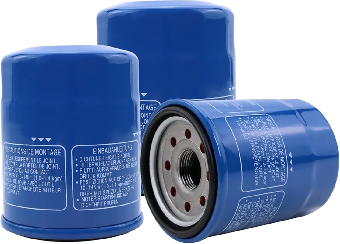 High-Efficiency Non-OEM 15400-PLM-A02 Oil Filter 3-Pack, Compatible wi