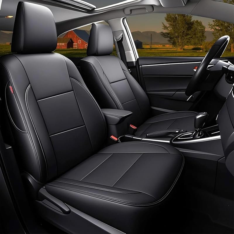 HKZ Custom Fit Leather Seat Covers for Toyota Camry 2012 2013 2014 201