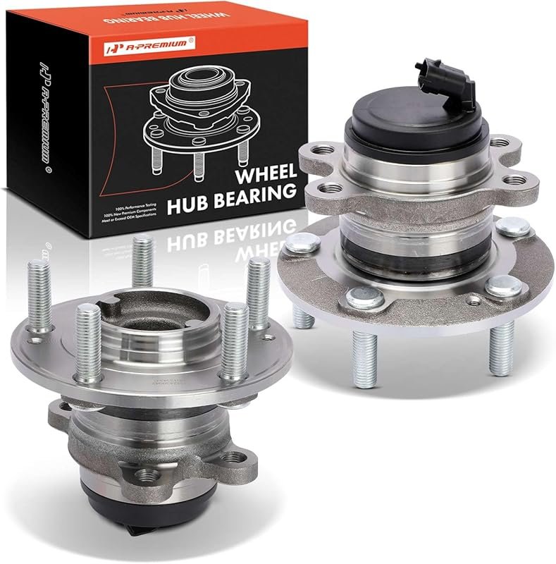 A-Premium 2-Piece Front Wheel Bearing and Hub Assembly with ABS and 5-