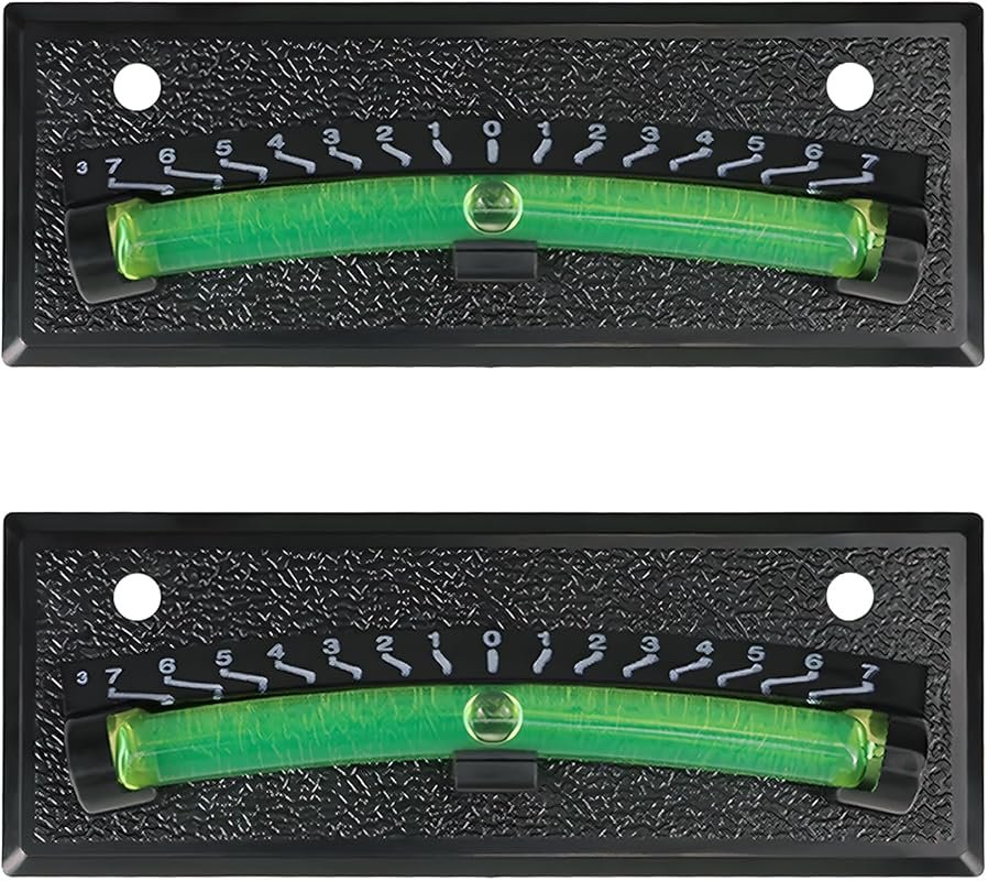 2-Pack RV Level Bubble with Adhesive Mount for Campers and Trailers: P