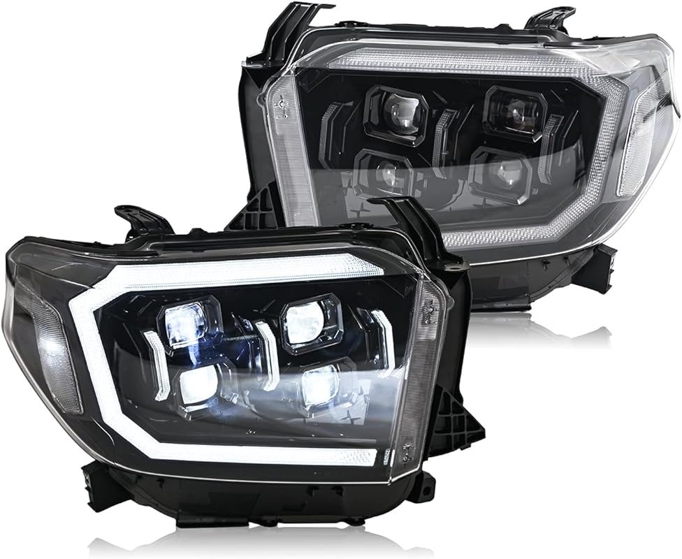 2014-2021 Toyota Tundra Headlights – Plug & Play, Pair, Fits SR/SR5/Li